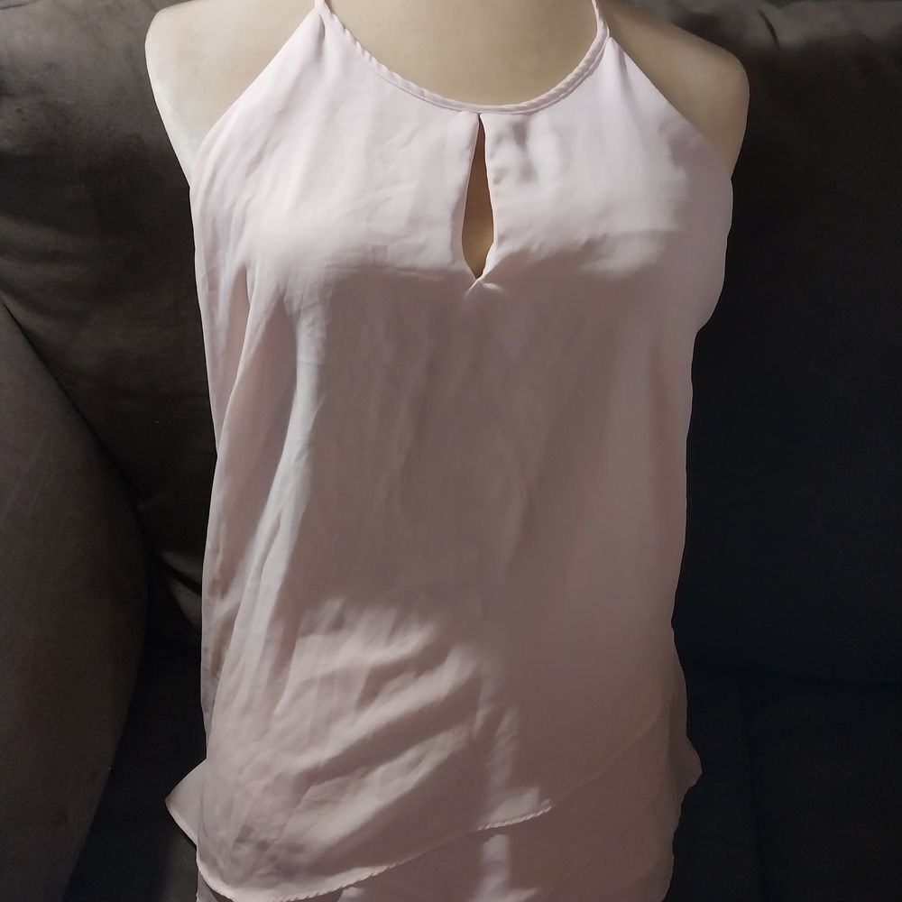 Catherine Malandrino Light Pink Halter Blouse